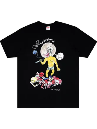 SUPREME Kill Em All T-shirt - men - Cotton - L - Black
