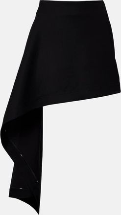 Loewe Draped wool miniskirt