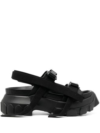 Rick Owens Tractor chunky sandals - women - Leather - 39 - Black
