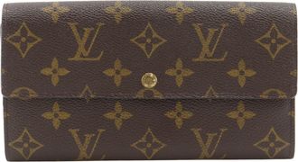 Louis Vuitton Monogram Brown Monogram Long Wallet (Bi-Fold) (Pre-Owned)