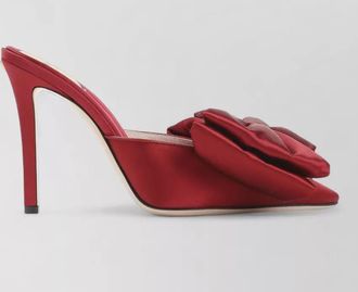 Valentino Garavani knot detail pointed toe lace up mules