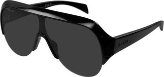 Gucci Sunglasses, female, Black, Size: ONE SIZE Shield Sunglasses