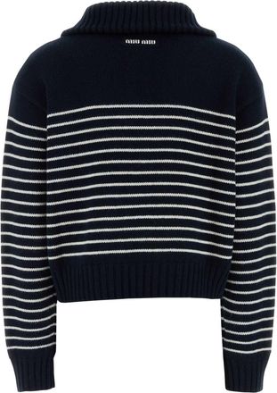 Miu Miu Womens Sweater Navy