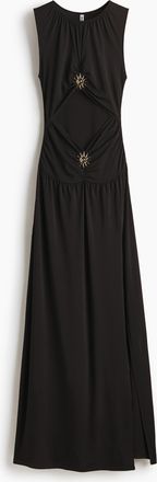 H&M Maxikleid mit Cut-out - Schwarz