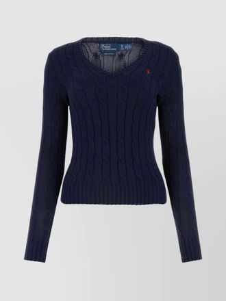Polo Ralph Lauren POLO PONY versatile cable knit crewneck sweater
