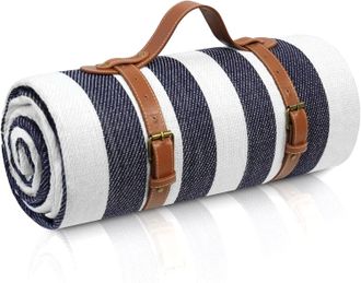 OEM Manta De Picnic Extragrande De 80 X 80, Impermeable Y Plegable, Ideal Para La Playa O Como Manta De Exterior Plegable En 3 Partes, Apta Para 6-8 Adult