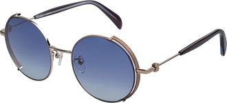 Tous Womens STO440 Round Sunglasses for Women - Silver Metal - One Size