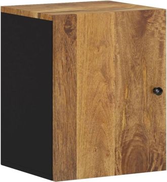 vidaXL Armario de baño de pared madera maciza de mango 38x33x48 cm Vidaxl