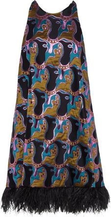 La DoubleJ Phoenix Mini Jurk - Dames - Korte kleedjes - Veelkleurig - XS - Kleedjes