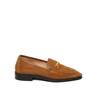 Steve Madden Womens Suede Nafisa 215 Loafers - Tan - Size UK 7