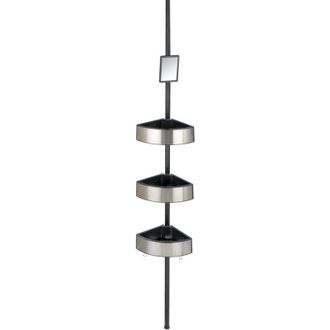 WENKO Rinconera De Ducha Telescopica Premium Big Black