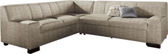 Domo Collection Ecksofa »Norma, moderne Armlehnen, zeitlos und elegant, L-Form« wahlweise mit Bettfunktion