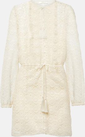 Frame Denim Lace cotton minidress