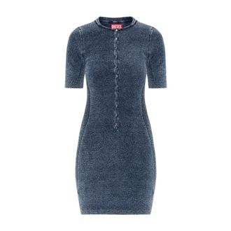 Diesel M-Estee Jurk - Dames - Jurken - Blauw - Maat: XS Katoen