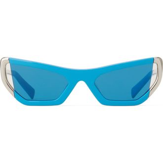 Lanvin Nova Sunglasses in Blue/silver at Nordstrom