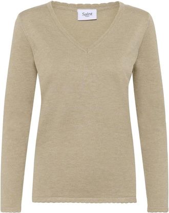 Saint Tropez Mujer, Jerseys, Beige, Talla: S