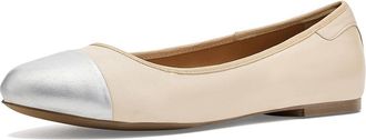 Trotters Clara Womens Shoes Ivory/Silver : 10.5 N (AA), Leather