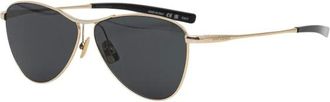 Saint Laurent Vesper Zonnebril - Dames - Accessoires - Geel - Maat: 55 MM Nylon