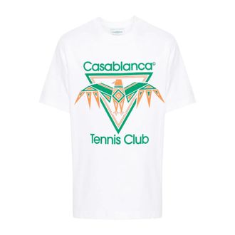 Casablanca Playful Eagle Cotton Tee - male - Casablanca - T-Shirts - White - M - Tops