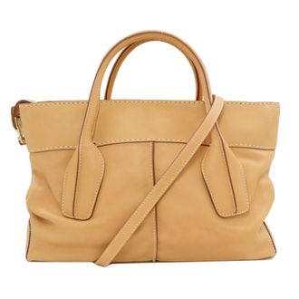 Tod's Beige Leather Tote Bag (Pre-Owned)