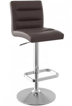Netfurniture Swank Adjustable Bar Stool in Brown