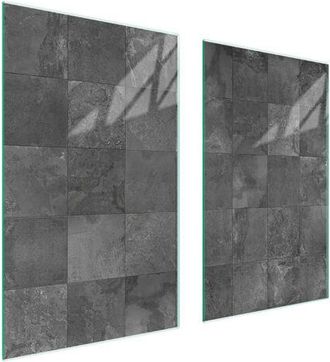 OEM Placa Protectora De Vidrio Para Estufa 75x52 Gris