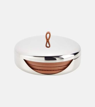 Georg Jensen Sky set of 4 leather coasters by Aurélien Barbry