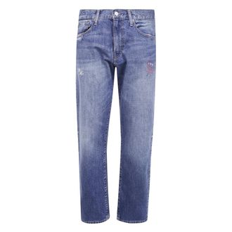 Polo Ralph Lauren Jeans, Heren, Blauw, W34, Denim, Straight Fit Rigid Denim Jeans