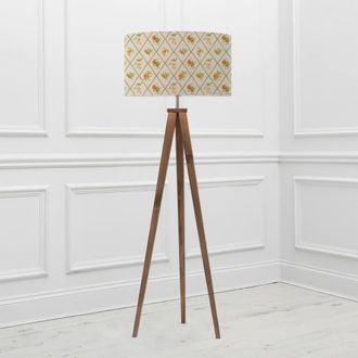 Voyage Maison Aratus Floor Lamp With Peach Trellis Lampshade