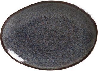 Porto Brasil Oval Dessert Plate Set of 6 in Titanium at Nordstrom