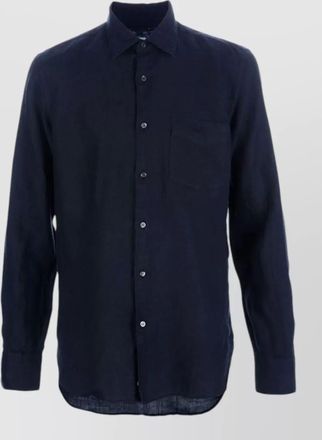 Aspesi long sleeve shirt nylon silk blend pocket