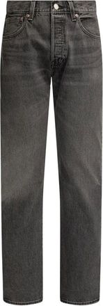 Levi's Jeans, Heren, Zwart, W36, Katoen, 501 Original Selvedge Jeans