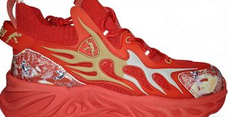 Generic Fashion Sneakers Breathable Mesh Running Shoes Blade Non Slip Soft Sole Casual Athletic Walking Shoes for Men Red