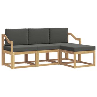 vidaXL Conjunto De Sof&aacute;s De Exterior 4 Pcs Vidaxl