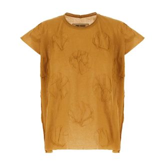Uma Wang Blouses, female, Yellow, Size: L Short-sleeve T-shirt