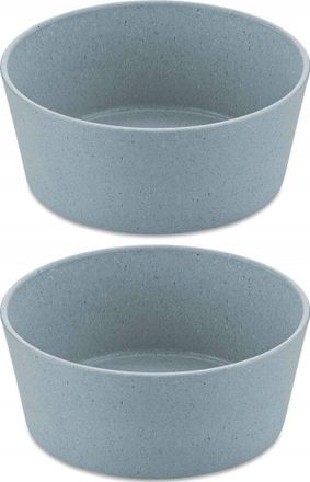 Koziol Miska Connect Set De 2 Boles Azules 400 Ml Apilables