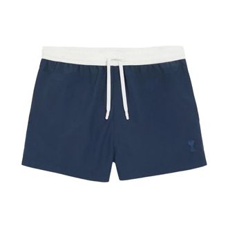 Ami Beachwear, male, Blue, Size: XL Nylon Short Swimsuit