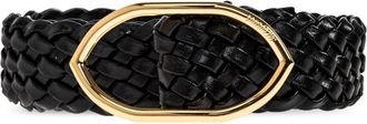 Jacquemus Belts, unisex, Black, Size: 100 CM Calisson Leather Belt