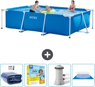 Intex Piscina Con Estructura Rectangular - 300x200x75 Cm - 7-piezas Scb8