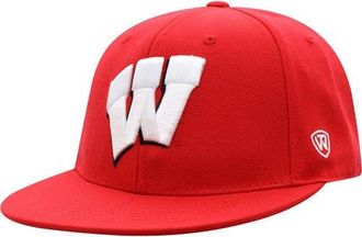 Top of the World Mens Top of the World Red Wisconsin Badgers Team Color Fitted Hat at Nordstrom, Size 7 1/4