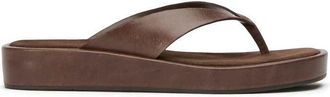 Tony Bianco Kyra - Sandali infradito in pelle vintage color cioccolato-Marrone