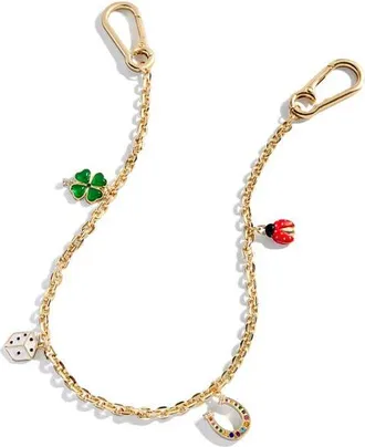 BaubleBar Embellished Chain Strap Bag Charm in Gold Multi - Luck Charms at Nordstrom