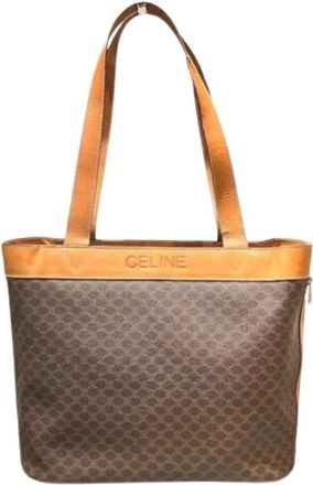 Celine Pre-owned Vintage Tote Bag - Dames - Vintage Shopper - Bruin - ONE Size - Leer - Vintage