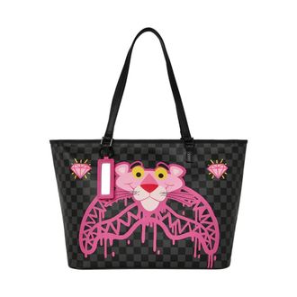 Sprayground Tote Bags, female, Multicolor, Size: ONE SIZE Pink Panther Drippy Diamonds Tote
