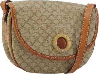 Celine Pre-owned Cross Body Bags, female, Beige, Size: ONE SIZE Pre-owned Vintage Shoulder Bag
