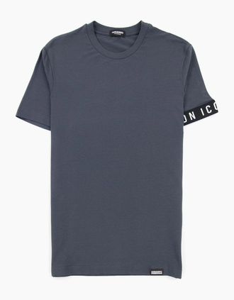 Dsquared2 Mens Dsquared2 Swim Shorts & Underwear Dsq2 Icon Arm Band T-shirt Grey/black - Grey/Multi - Size: 40