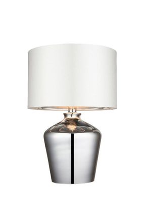 Netlighting Waldorf Table Lamp Chrome Glass E27 in Clear
