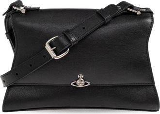 Vivienne Westwood Bianca Small Bag - Dames - Schoudertassen - Zwart - ONE Size - Katoen - Tassen
