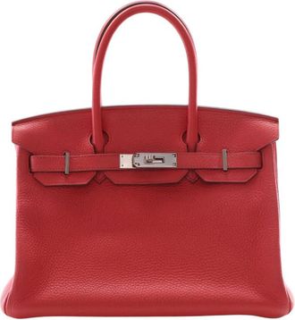 Herm&egrave;s Pre-owned Hermes Clemence Birkin Retourne 30 Ladies NXMDHNEUTEV14B42