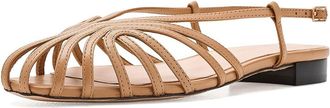 Loeffler Randall Devon Lattice Slingback Sandals Womens Sandals Dune : 11 B - Medium, Leather